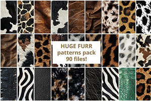 90 Furr Leather Seamless Patterns, a Pattern Graphic by mkStudioLab