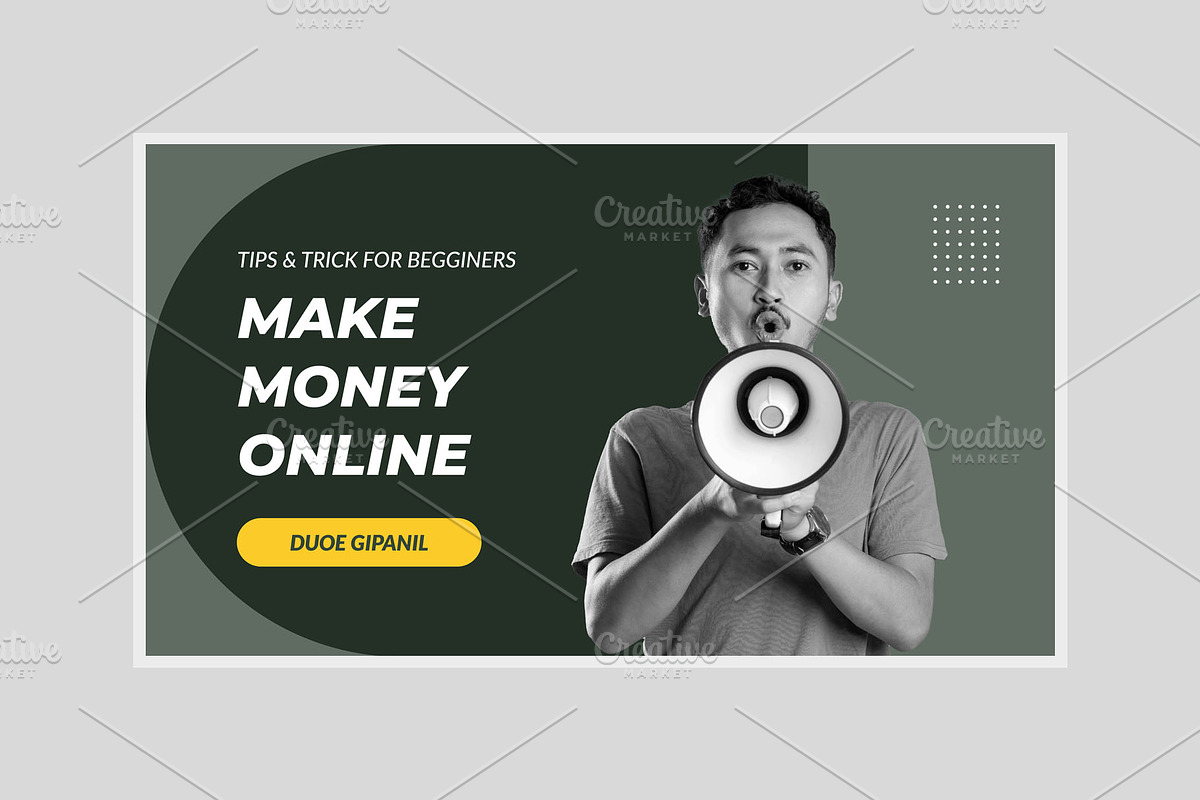 Youtube Thumbnail Cover, a Social Media Template by hekenostudio (Photo 3 of 5)