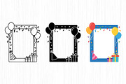 Party Frame Vector Trio Pack, an Object Graphic by Artonix (Thumbnail 2 of 3)
