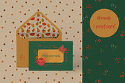 pumpkin watercolor pattern, a Pattern Graphic by watercolor kamill (Thumbnail 9 of 11)