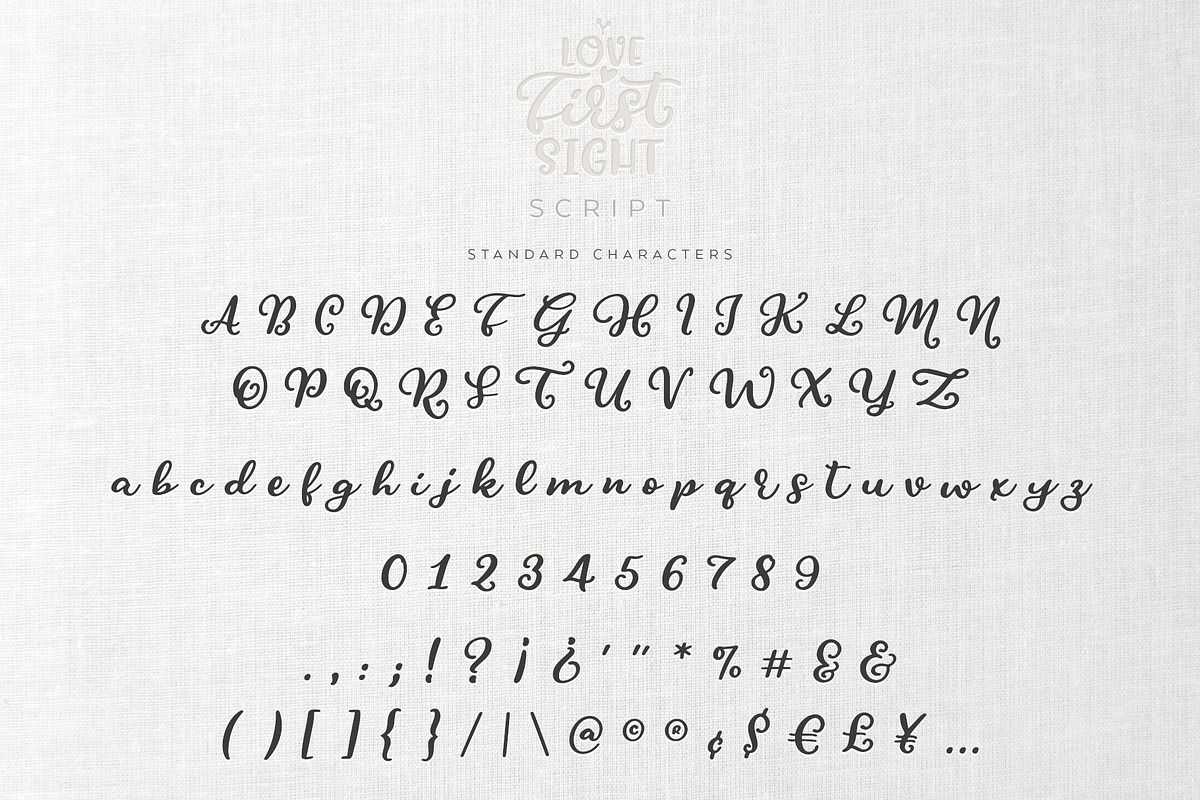 Love At First Sight Font Duo &Extras, a Sans Serif Font by Ayca Atalay (Photo 11 of 16)