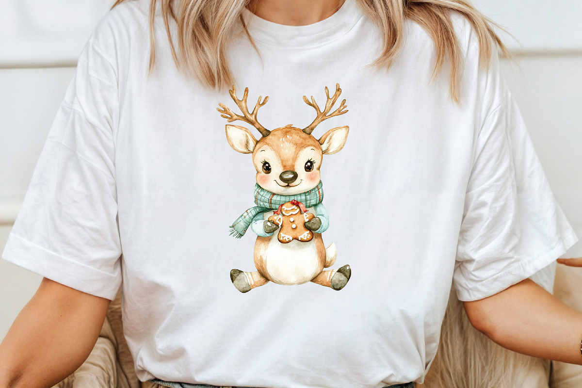Cute Christmas Reindeer Sublimation, an Illustration by CraftArtStudio (Photo 4 of 6)