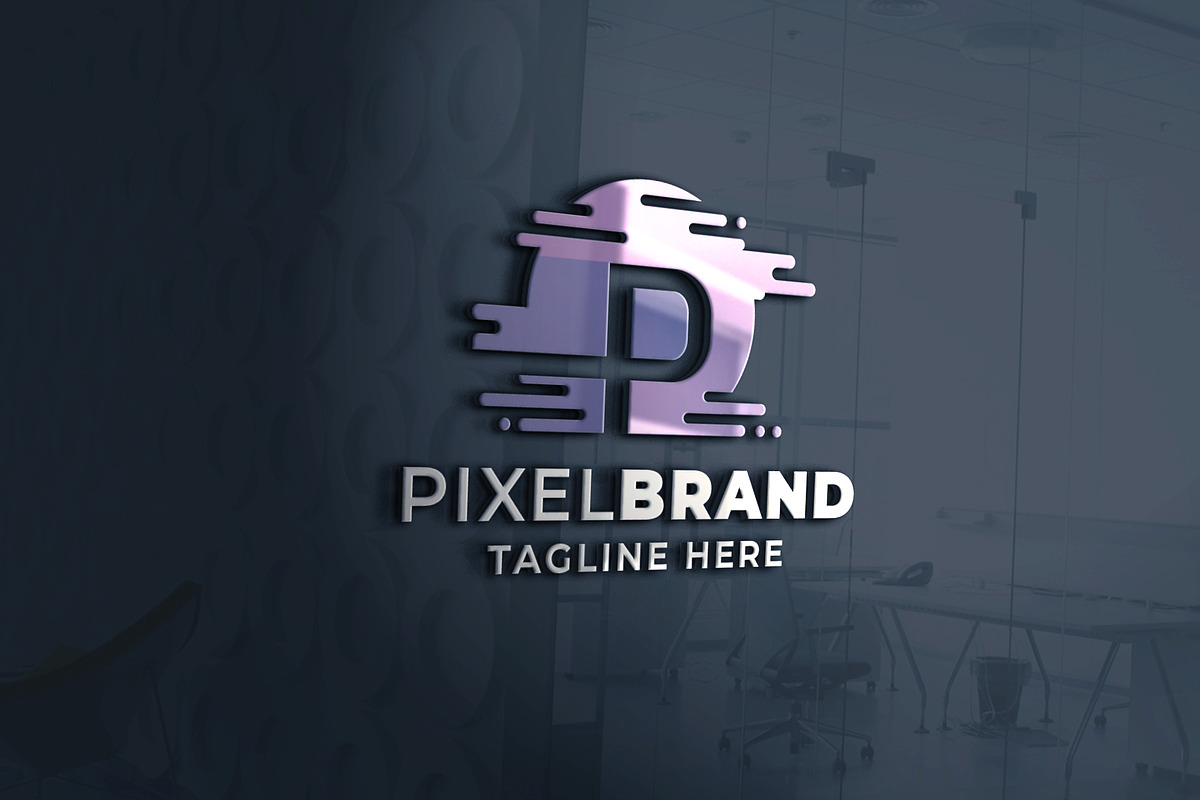 Pixel Brand Letter P Pro Logo Templa, a Branding & Logo Template by Design_Planet (Photo 2 of 4)