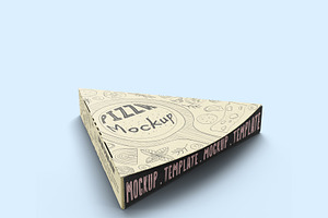 Pizza Triangle Box Mockup