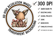 Whimsical Christmas Fluffy Fox PNG, an Illustration by Craft Nest (Thumbnail 2 of 9)