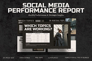 Social Media Report Canva Template, a Presentation Template by ShowUp! Studio (Thumbnail 1 of 7)