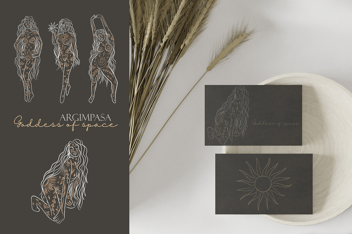 Argimpasa - Goddess of Space, an Illustration by Chikovnaya (Photo 6 of 9)