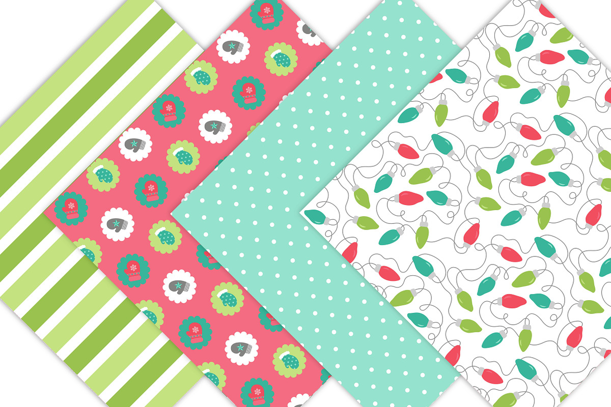 Christmas Digital Paper Patterns, a Pattern Graphic by Leska's Digitals (Photo 5 of 6)