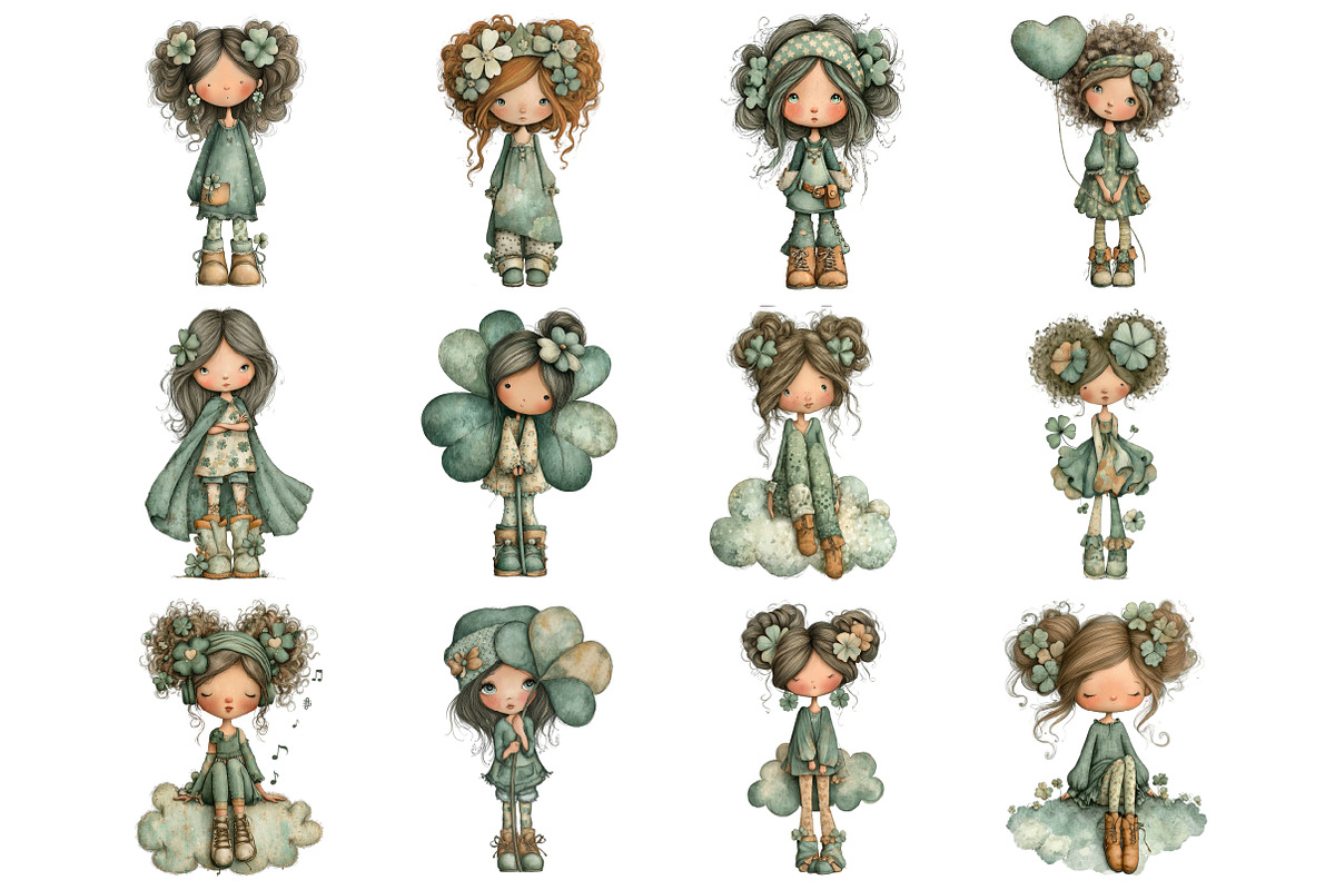 Whimsical St Patrick's Day Girl, a Graphic by CitraGraphics (Photo 2 of 5)