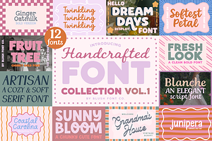 HANDCRAFTED FONT COLLECTION Vol. 1