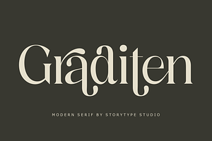 Graditen Modern Serif Font