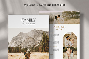 Family Portrait Pricing Guide PG020