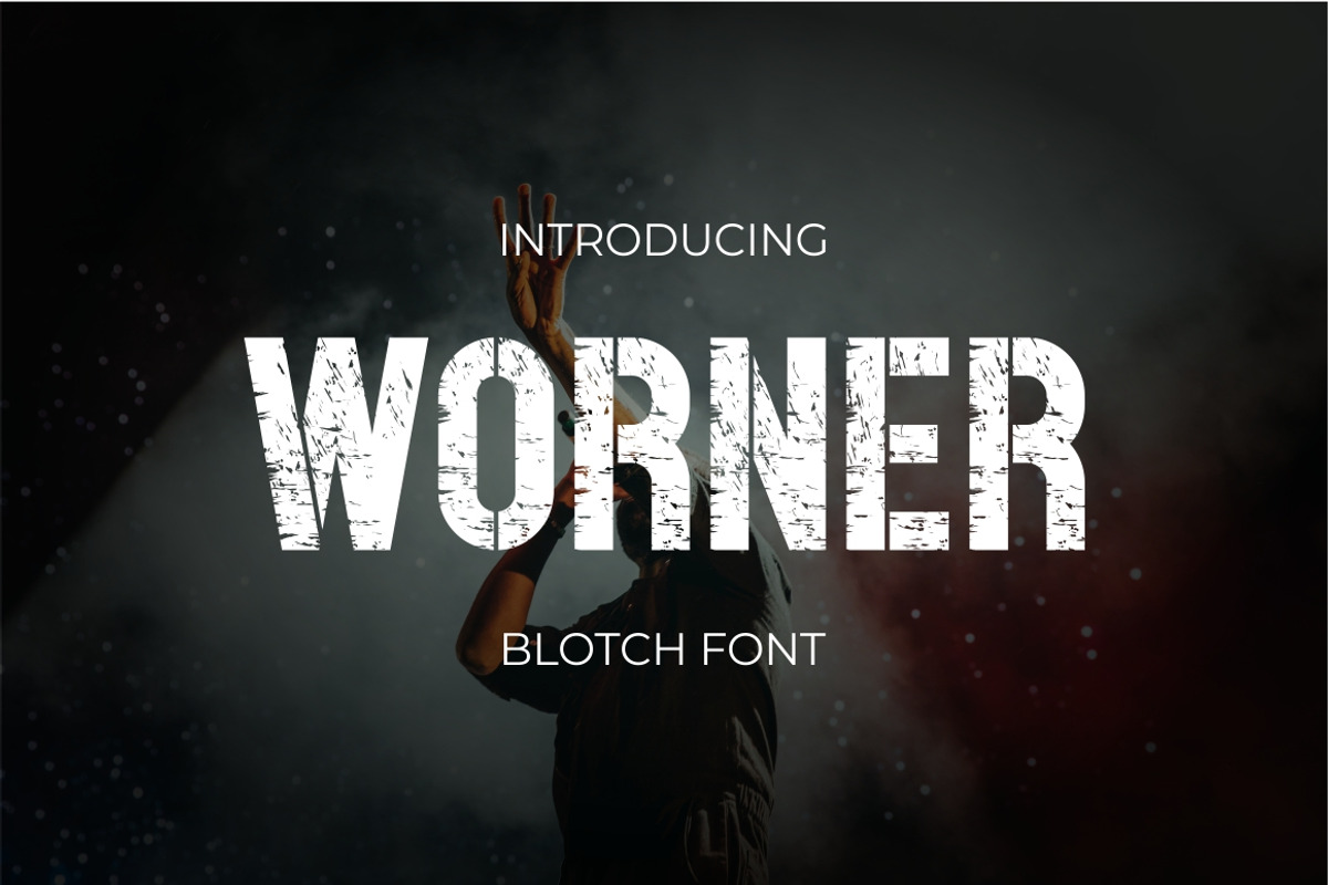Worner Blotch Font, a Sans Serif Font by suhadidesign (Photo 1 of 5)