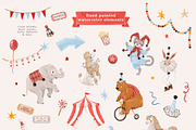Vintage Circus Watercolor Set, a Decorative Illustration by Eva Gentle (Thumbnail 4 of 16)