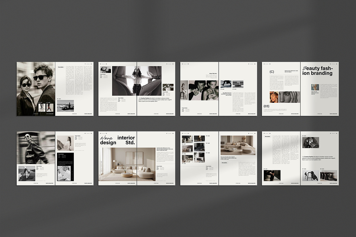 NOVA | Magazine & Book Layout, a Magazine Template by TemplateFolio-Shop (Photo 14 of 15)