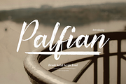 Palfian | Brush Solid Script, a Script Font by gracetype_studio (Thumbnail 1 of 13)