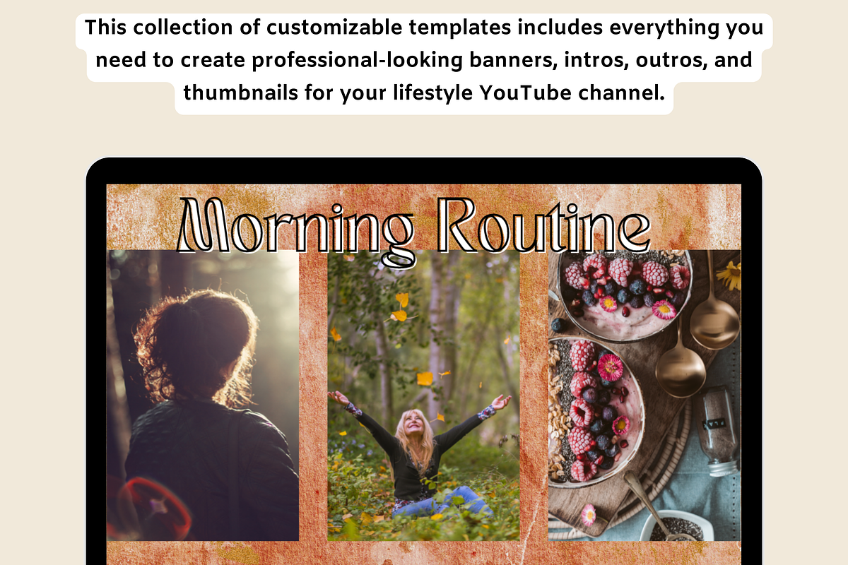 Boho YouTube Branding Kit, a Social Media Template by Chantelle T Illustrations (Photo 8 of 8)