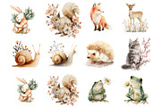Whimsical Animals Spring Clipart, an Illustration by DreamArtGraphic (Thumbnail 3 of 4)