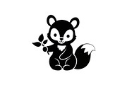 Cute Forest Animal Silhouette Bundle, an Illustration by Creativeshirt (Thumbnail 43 of 54)