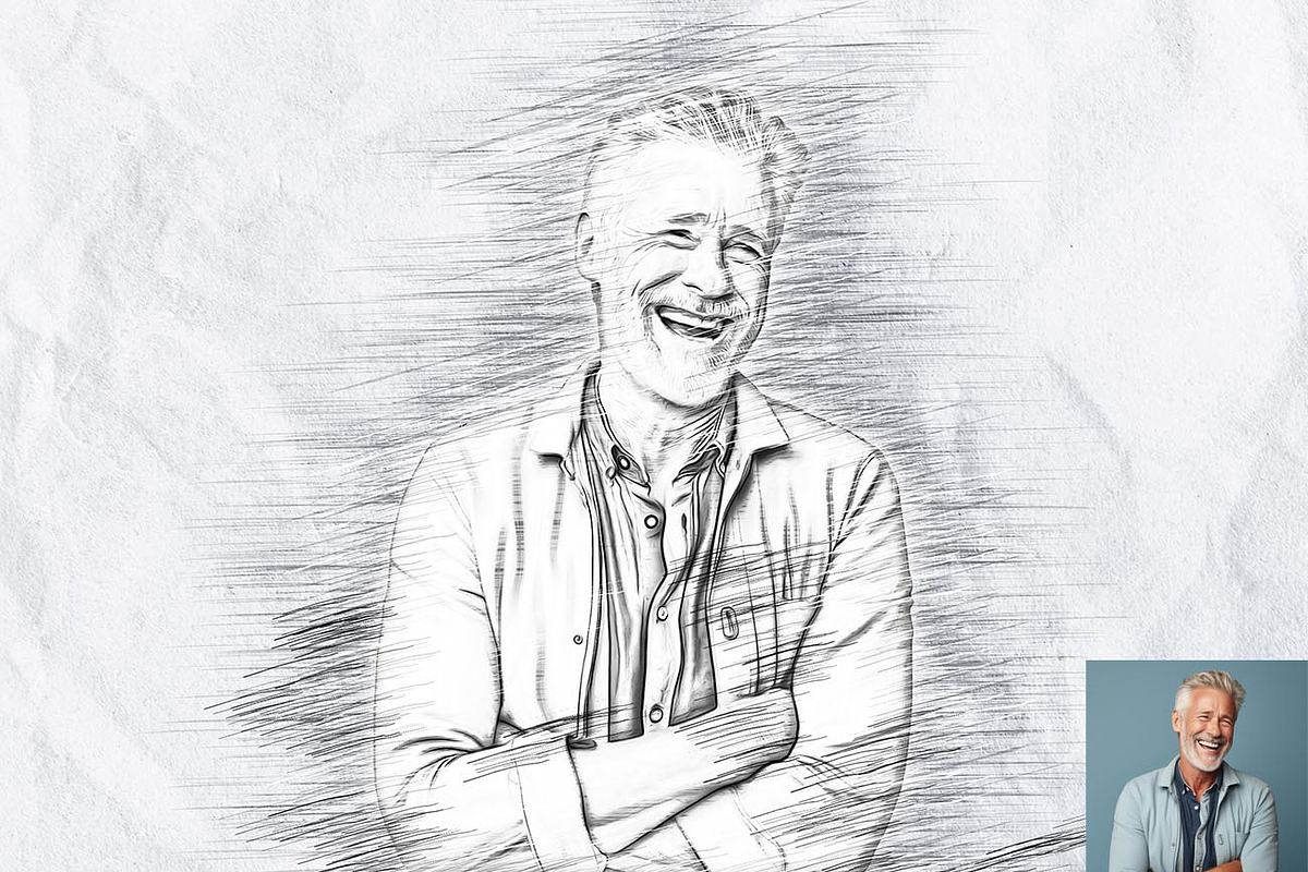 Realistic Pencil & Oil FX Photoshop, an Action Add-On by Studio Retouch (Photo 12 of 15)