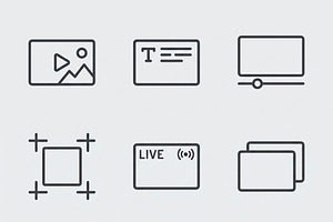 Bundles Vector Content Creator Icon, an Outline Icon by adenpinkstore