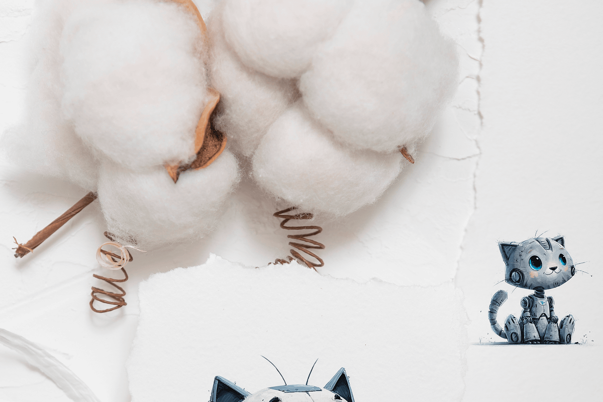 Robotic Cats Clipart Set, a Decorative Illustration by Pati Charm Studio (Photo 8 of 8)