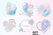 Soft Holo Iridescence 3D Shapes, a Graphic by LarysaZabrotskaya (Thumbnail 6 of 14)