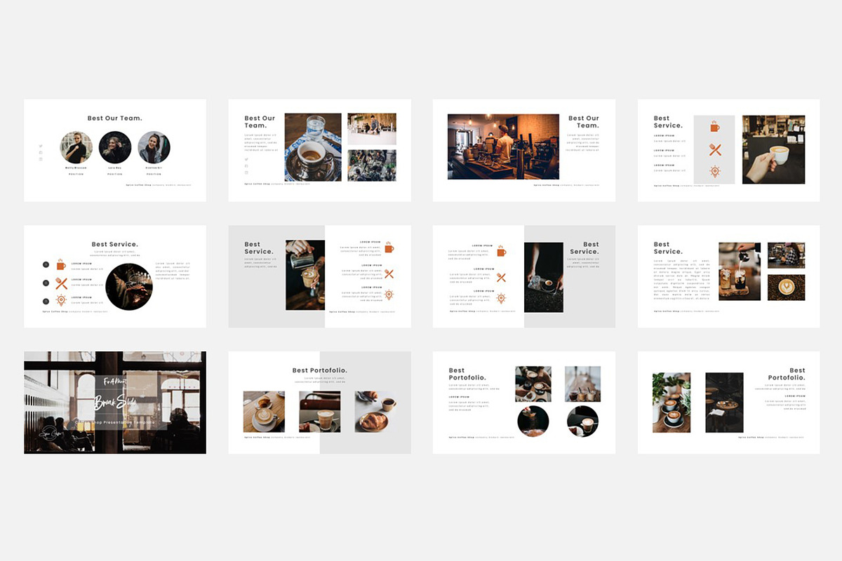 Spice Coffee PowerPoint Presentation, a Presentation Template by Glowin_studio (Photo 3 of 4)