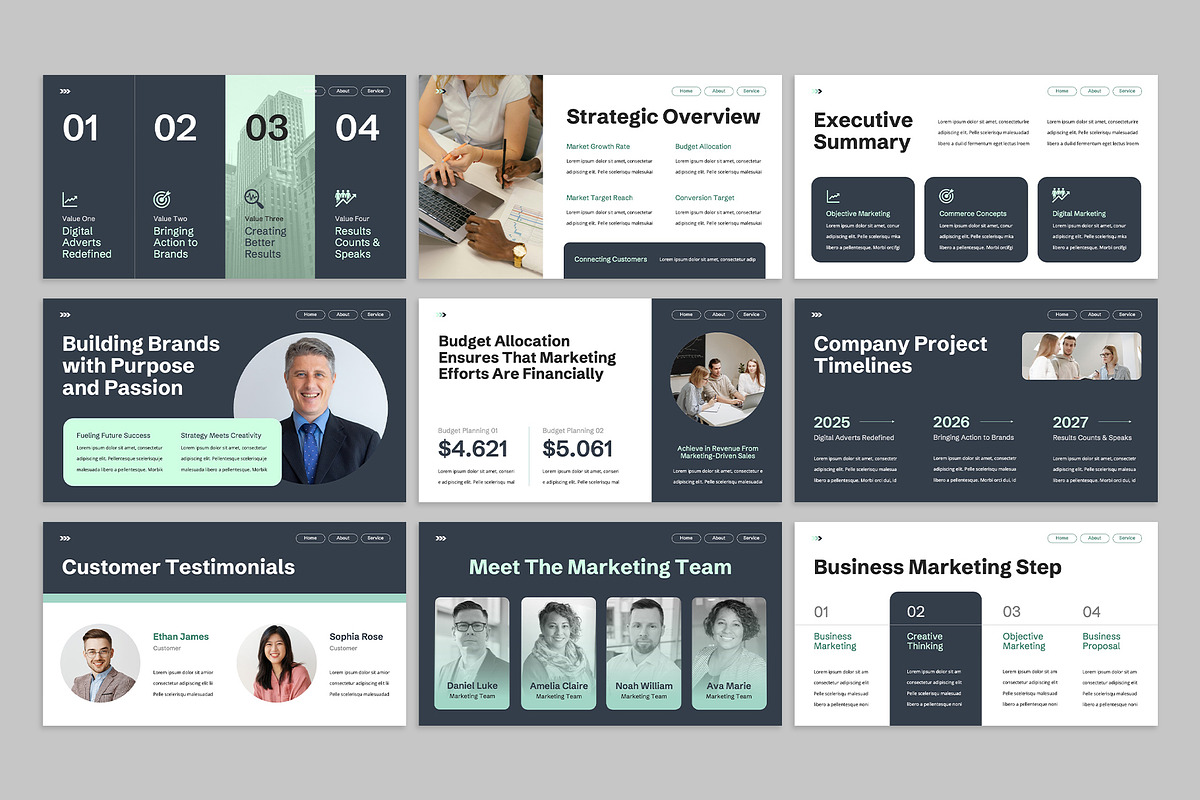 Marketing Plan Powerpoint, a Presentation Template by rgbryand (Photo 3 of 7)