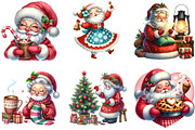 Watercolor Christmas Mrs. Claus Bund, an Illustration by DreamArtGraphic (Thumbnail 4 of 5)