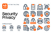 Security & Privacy Icon Set, a Duotone Icon by Eklip Studio (Thumbnail 1 of 4)