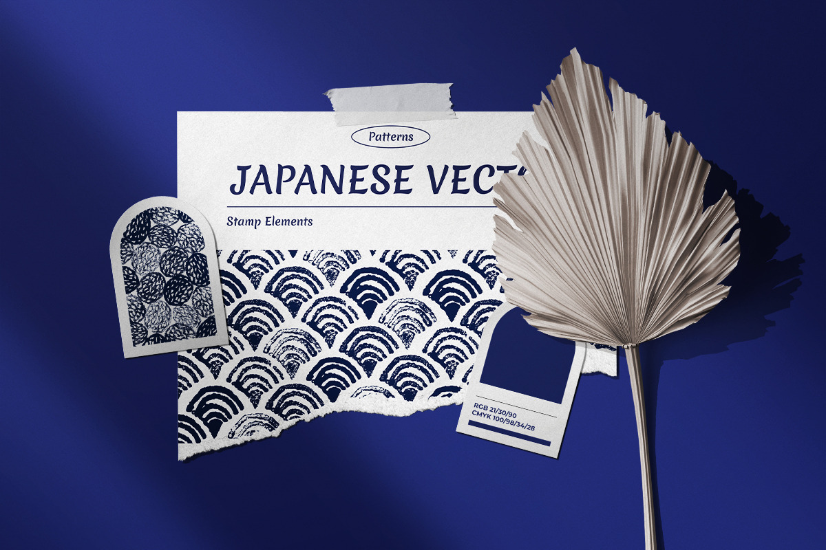 Japanese Vector Patterns & Elements, a Pattern Graphic by Julie&Taily (Photo 20 of 24)