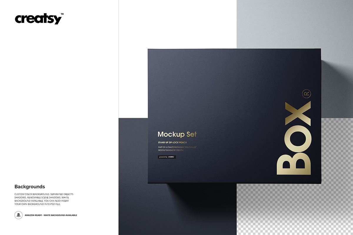 Magnetic Gift Box Mockup Set, a Household Mockup by creatsy5 (Photo 9 of 11)