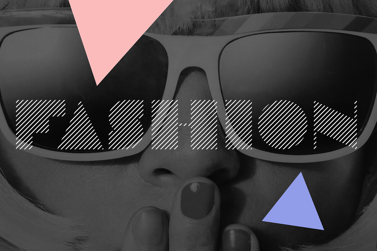 Classy Retro Font-Raw Blocks Pattern, a Font by CreativeFolks (Photo 7 of 8)