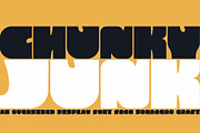 Chunky Junk - Thick Display Font, a Sans Serif Font by Sombrero Craft (Thumbnail 1 of 4)