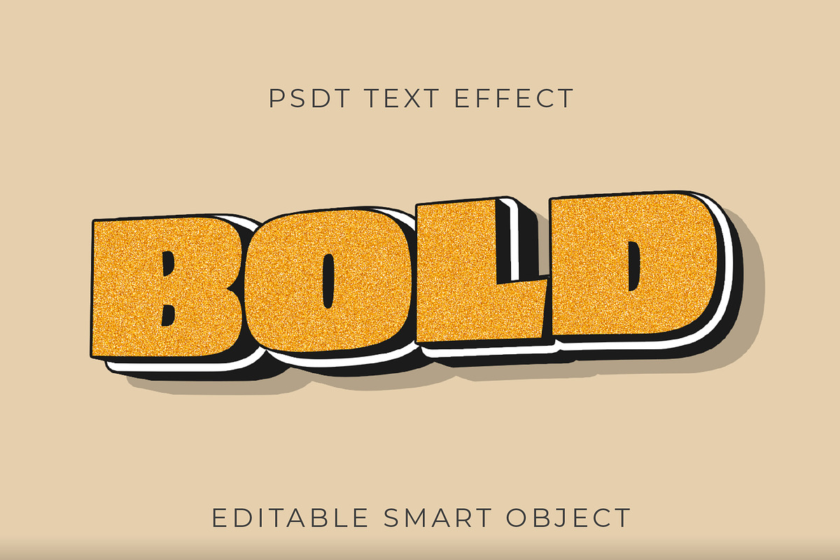 Comic Glitter 3D Text Effect