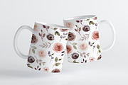 Mug sublimation design flowers roses, a Pattern Graphic by Larisa Maslova (Thumbnail 3 of 3)