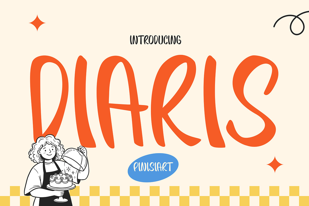 Diaris, a Handwritten Font by Pinisi ART (Photo 1 of 10)