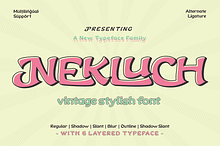 Nekluch - Vintage Display Font
