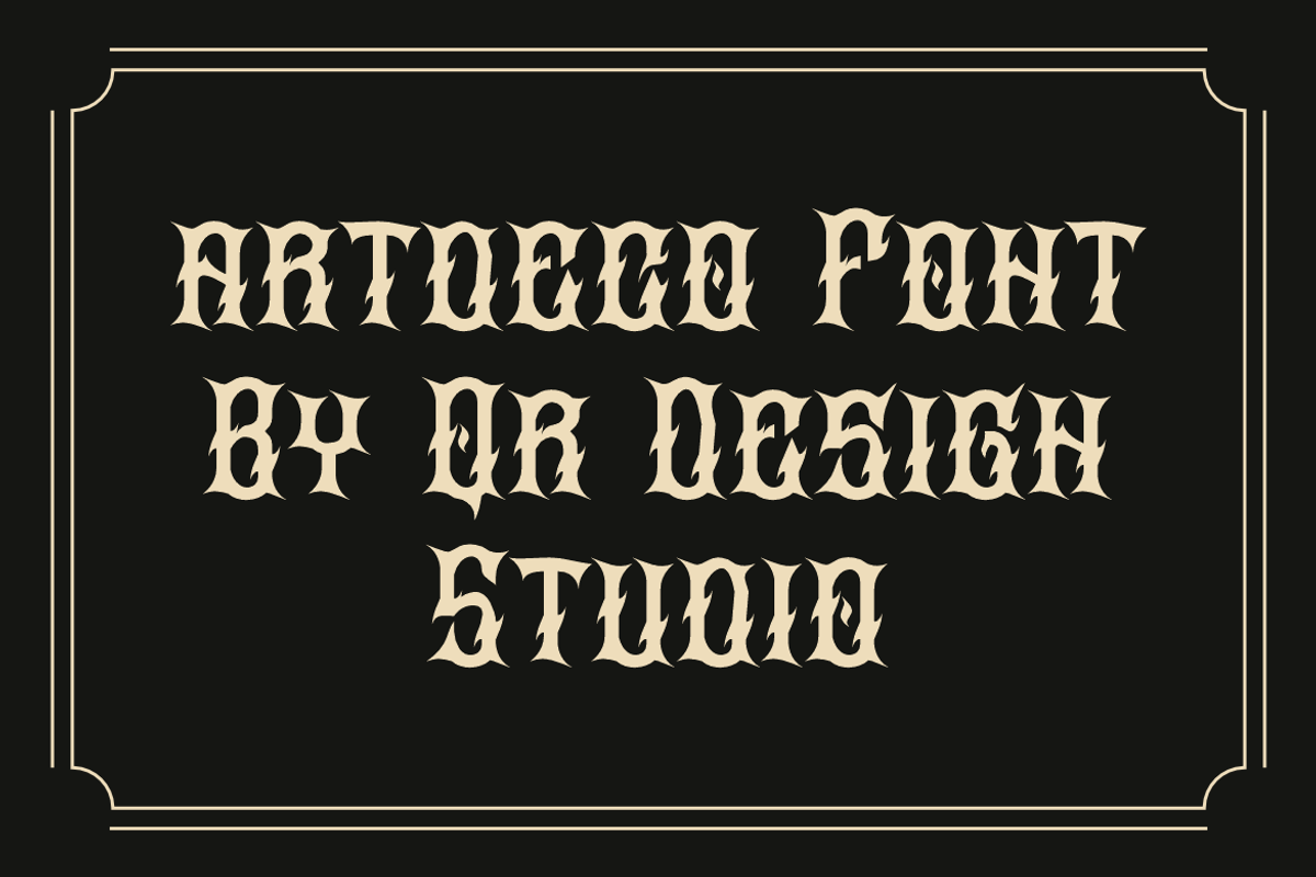 Sragoz America - Western Font, a Blackletter Font by QR Design Studio (Photo 4 of 7)