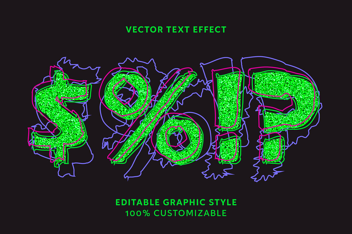 Glitch Distortion Text Effect preview 2