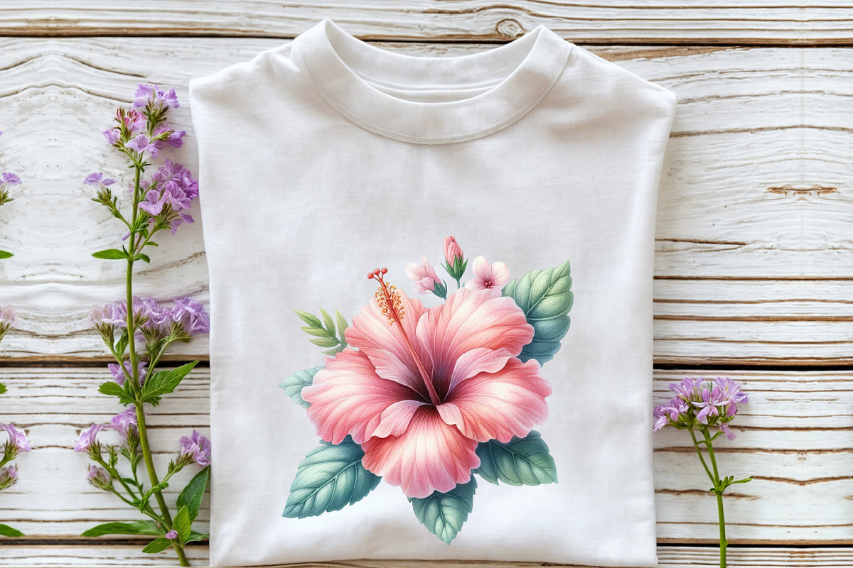 Hawaiian Flowers Watercolor Clipart, an Illustration by Rose Art (Photo 4 of 7)
