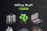 Office Stuff 3D Icons, an Object 3D Model by Rakata Studio (Thumbnail 7 of 7)
