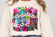 Preppy Snowman Christmas PNG, a Seasonal Illustration by Canvas Craft (Thumbnail 5 of 6)