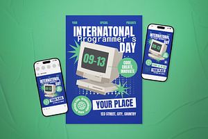 Programmer's Day Flyer Set, a Flyer Template by The Good Store