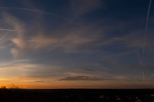 Golden sunset with dramatic cloud, a Nature Photo by Elena Vagengeim