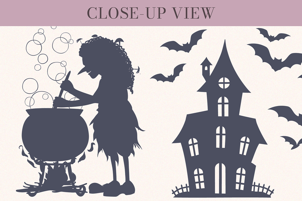Big Halloween Silhouette Vector Set, an Object Graphic by Elena Naumchenkova (Photo 3 of 3)