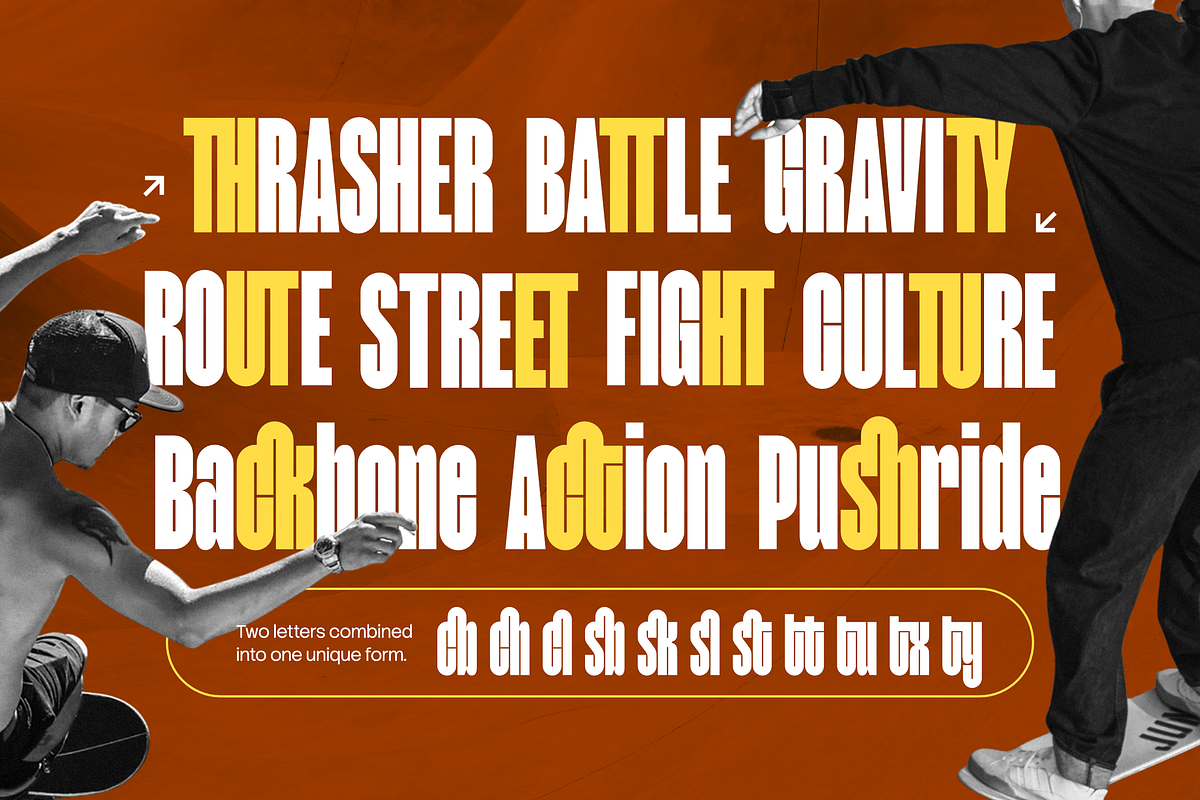 Movault – Bold Super Condensed Sans, a Sans Serif Font by Typia Nesia (Photo 2 of 11)