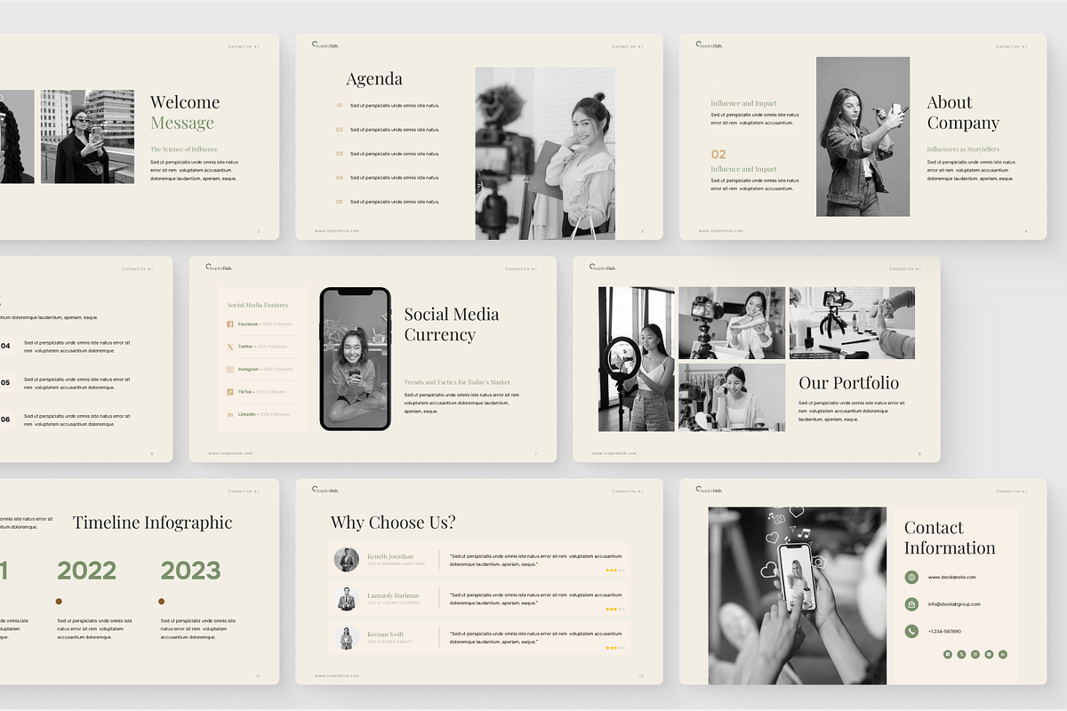 Clean & Minimal Business Powerpoint, a Presentation Template by SquidPixey (Photo 5 of 6)