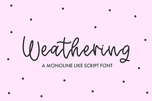 Weathering Script Font